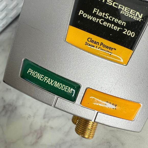 Monster Flatscreen Powercenter Power Center 200 Coax Cable Phone Surge Protector - Picture 3 of 7